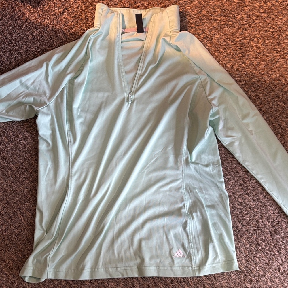 Adidas Light Blue Long Sleeve Pullover